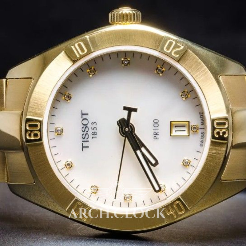 Годинник Tissot CLASSIC T101.910.33.116.01 GOLD Quartz 100m, фото 10