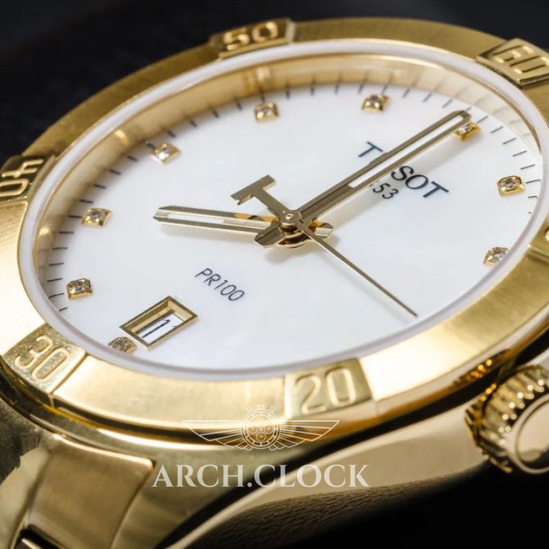 Годинник Tissot CLASSIC T101.910.33.116.01 GOLD Quartz 100m, фото 9