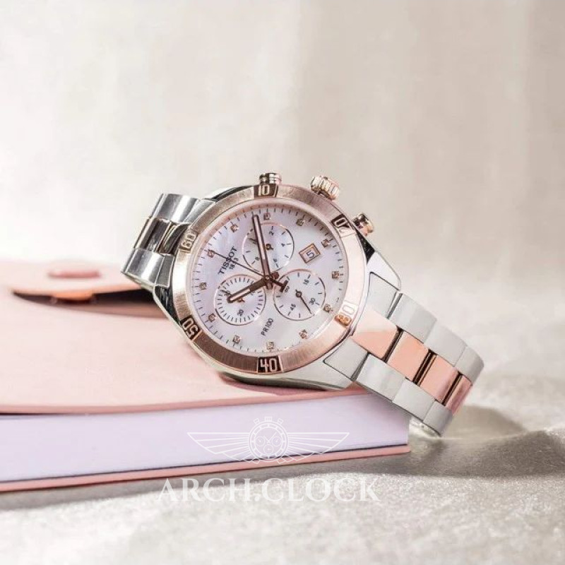 Годинник TISSOT PR 100 SPORT CHIC CHRONOGRAPH T101.917.22.116.00, фото 10