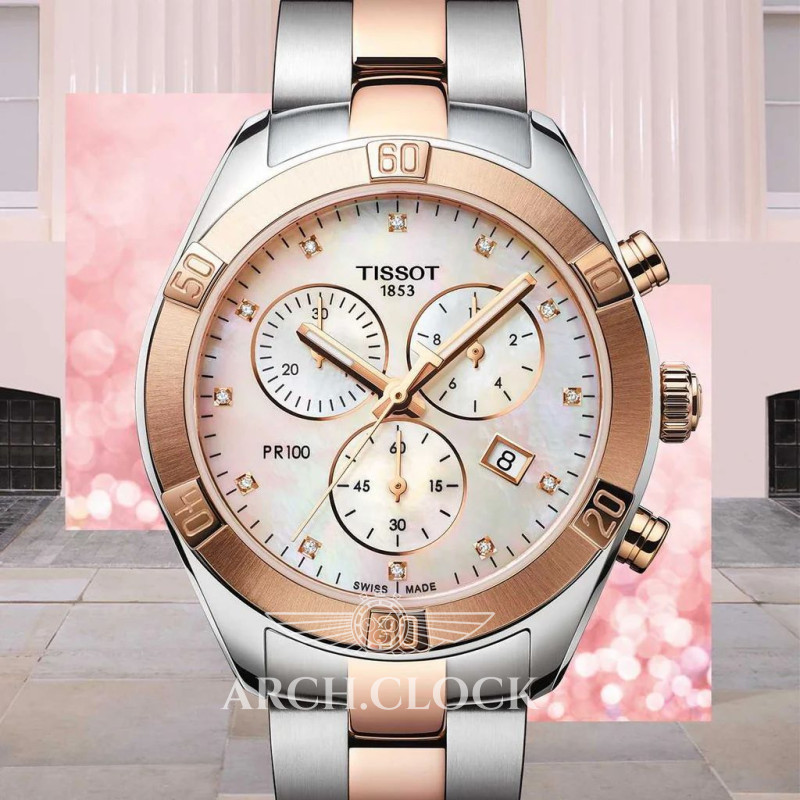 Годинник TISSOT PR 100 SPORT CHIC CHRONOGRAPH T101.917.22.116.00, фото 12