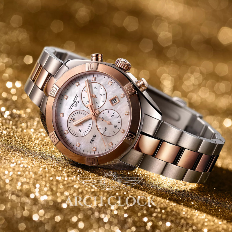 Годинник TISSOT PR 100 SPORT CHIC CHRONOGRAPH T101.917.22.116.00, фото 11