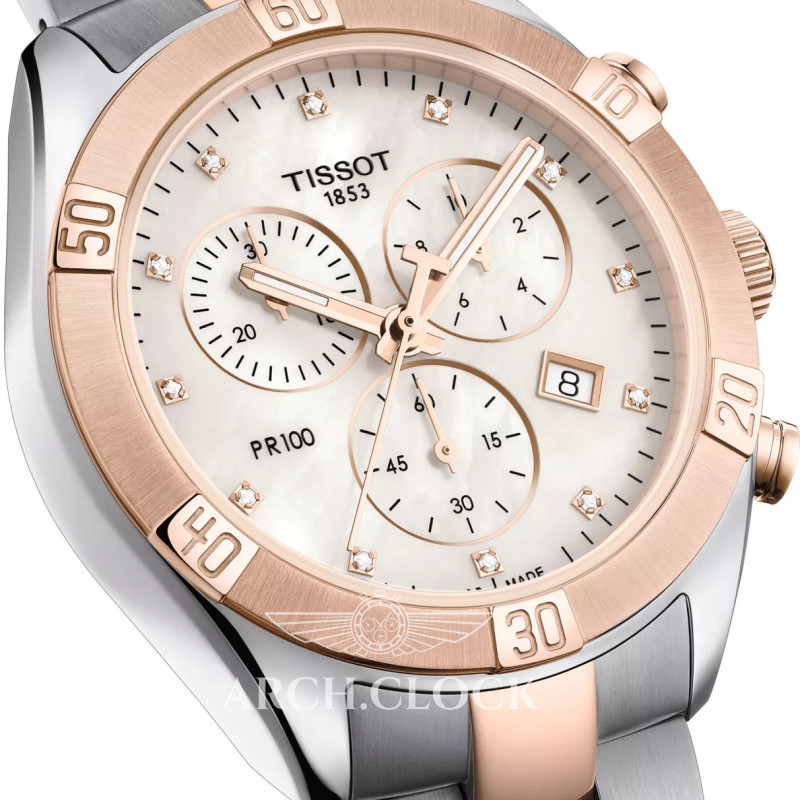 Годинник TISSOT PR 100 SPORT CHIC CHRONOGRAPH T101.917.22.116.00, фото 7
