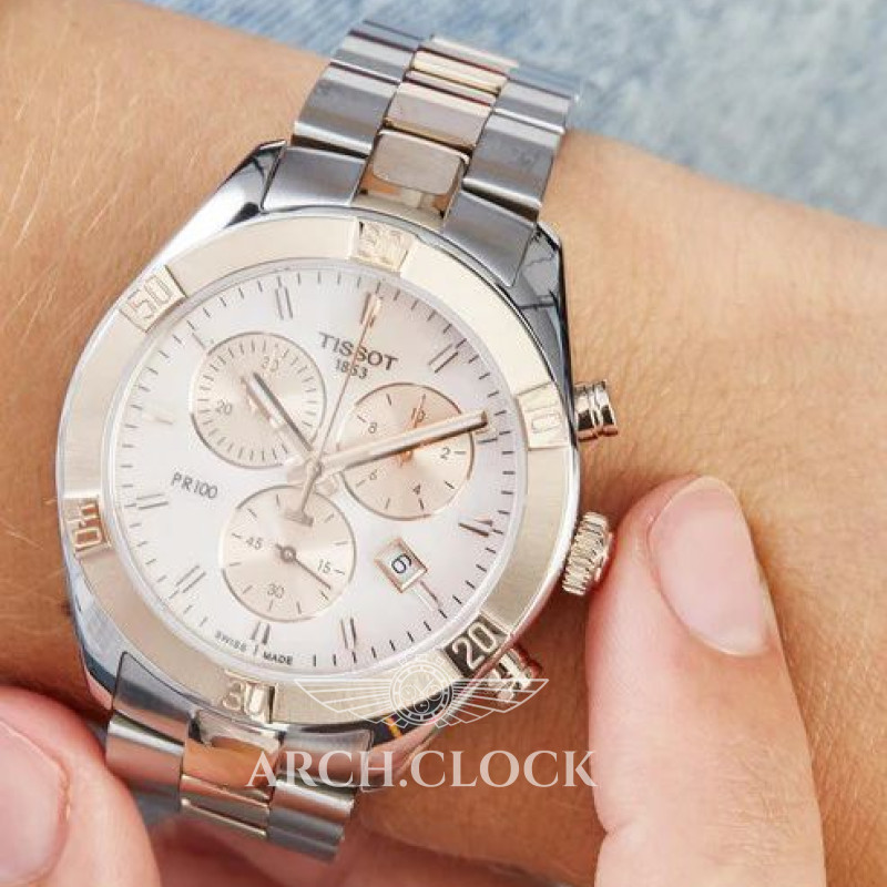 Годинник TISSOT PR 100 SPORT CHIC CHRONOGRAPH T101.917.22.116.00, фото 6
