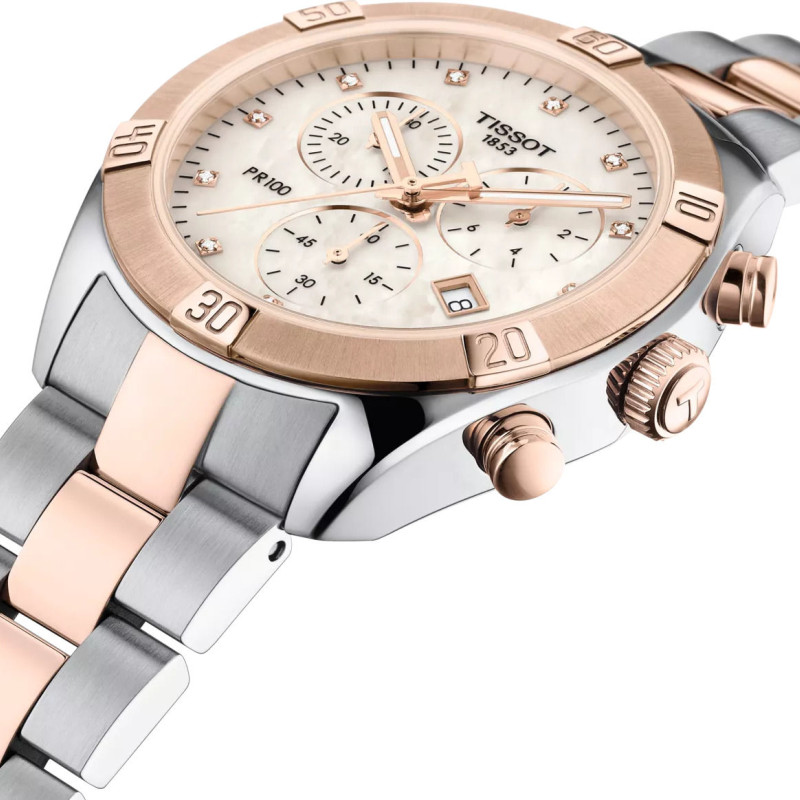 Годинник TISSOT PR 100 SPORT CHIC CHRONOGRAPH T101.917.22.116.00, фото 5