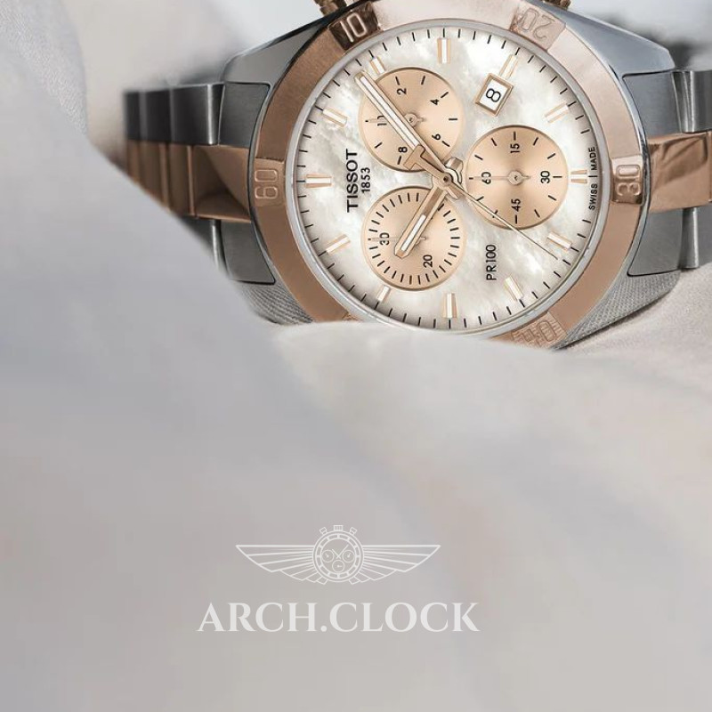 Годинник Tissot T101.917.22.151.00 Quartz Bicolor 100m Chronograph, фото 6