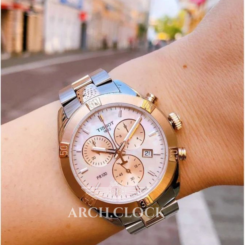 Годинник Tissot T101.917.22.151.00 Quartz Bicolor 100m Chronograph, фото 19