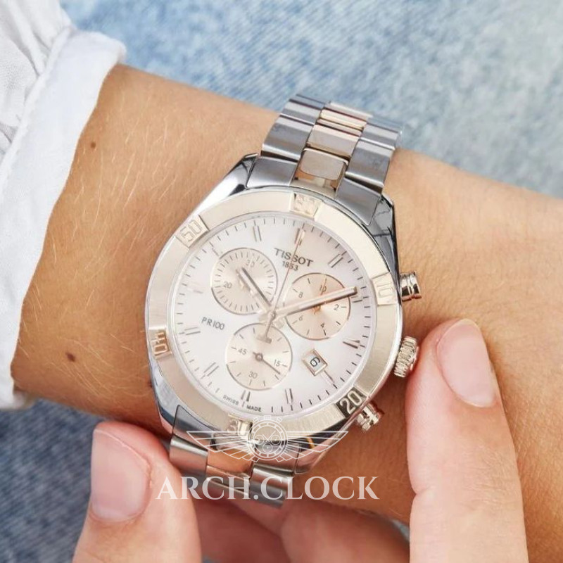 Годинник Tissot T101.917.22.151.00 Quartz Bicolor 100m Chronograph, фото 18