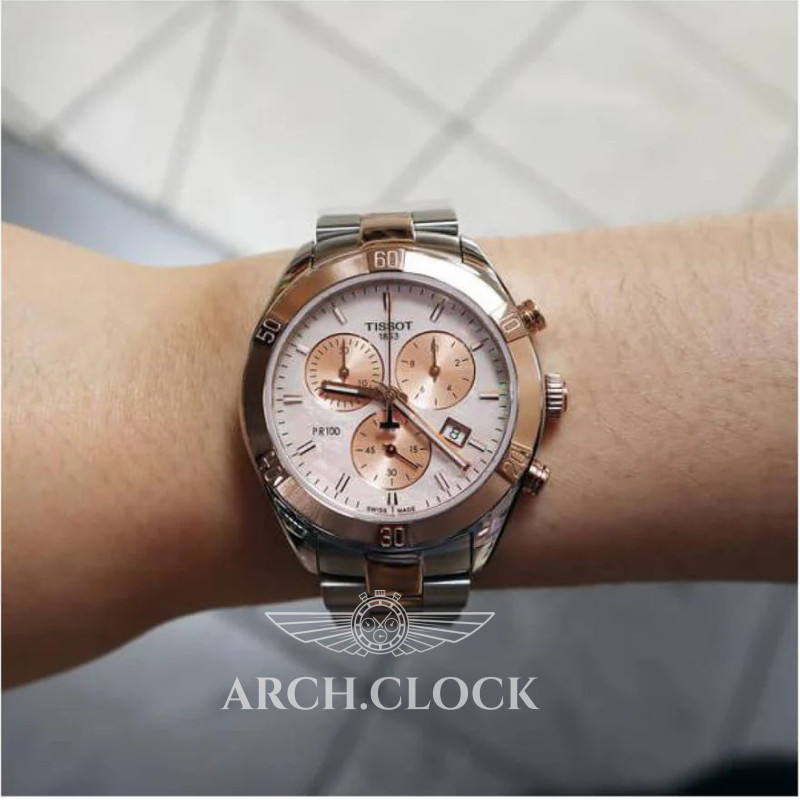 Годинник Tissot T101.917.22.151.00 Quartz Bicolor 100m Chronograph, фото 4