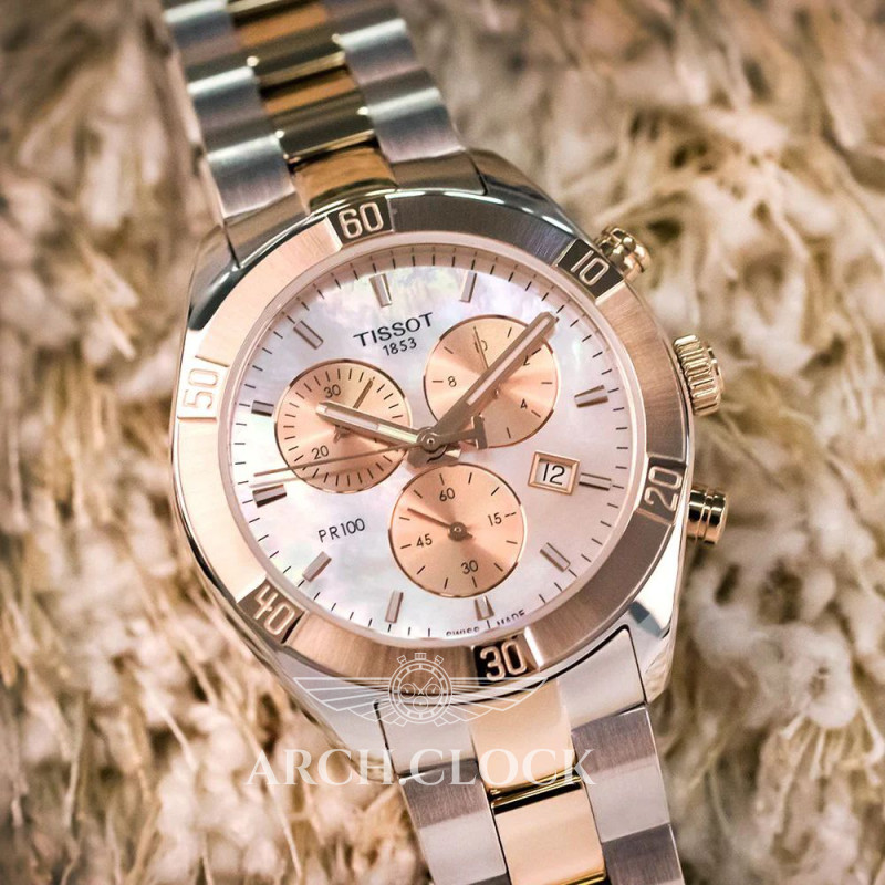 Годинник Tissot T101.917.22.151.00 Quartz Bicolor 100m Chronograph, фото 3