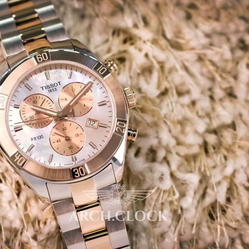 Годинник Tissot T101.917.22.151.00 Quartz Bicolor 100m Chronograph, фото 13