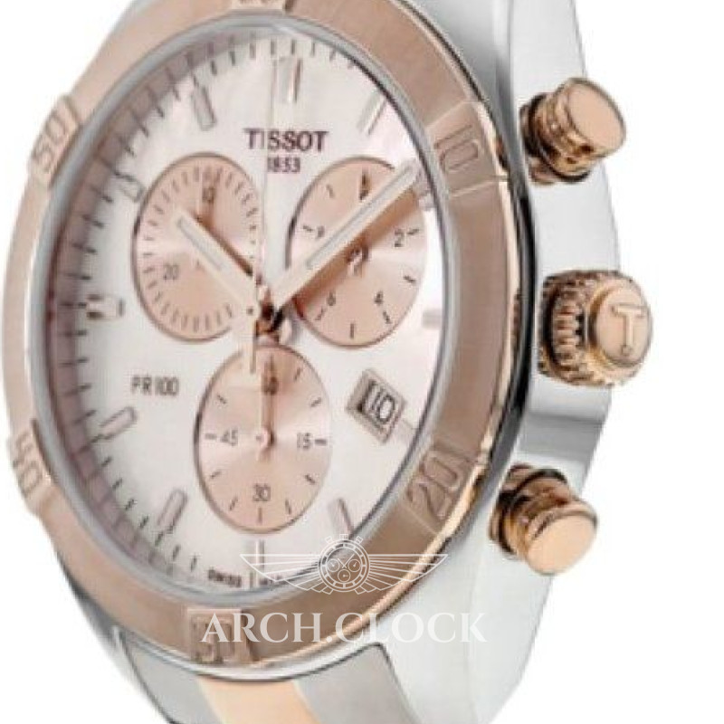Годинник Tissot T101.917.22.151.00 Quartz Bicolor 100m Chronograph, фото 12