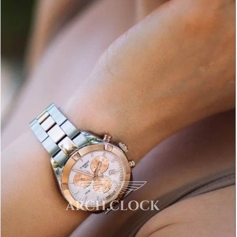 Годинник Tissot T101.917.22.151.00 Quartz Bicolor 100m Chronograph, фото 8