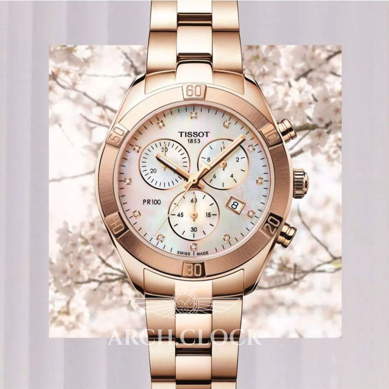Годинник Tissot T101.917.33.116.00 Quartz Gold 100m Chronograph, фото 5