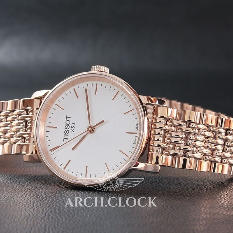 Годинник Tissot Everytime T109.210.33.031.00 ROSE GOLD Quartz 30m, фото 13