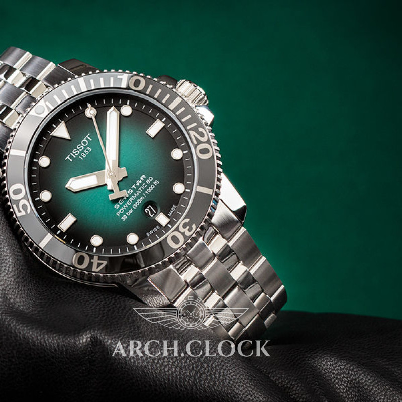 Годинник TISSOT SEASTAR 1000 POWERMATIC 80 T120.407.11.091.01, фото 9