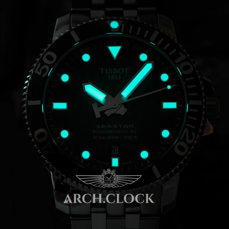 Годинник TISSOT SEASTAR 1000 POWERMATIC 80 T120.407.11.091.01, фото 11