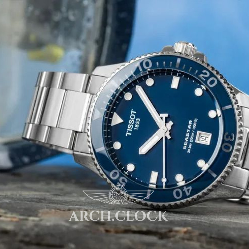 Годинник TISSOT SEASTAR 1000 CHRONOGRAPH T120.410.11.041.00, фото 5