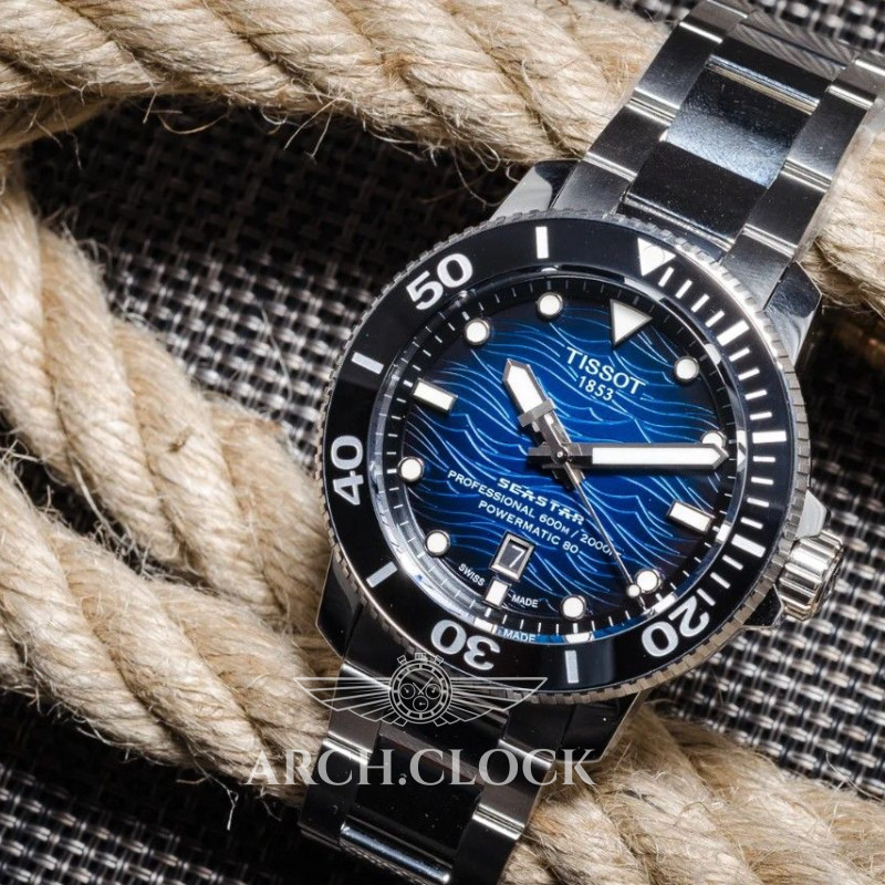 Годинник Tissot T120.607.11.041.01 Seastar 2000 Professional Powermatic 80, фото 16