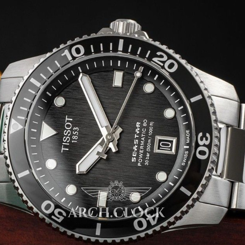 Годинник TISSOT SEASTAR 1000 POWERMATIC 80 T120.807.11.051.00 40mm, фото 3
