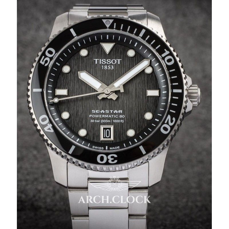 TISSOT SEASTAR 1000 POWERMATIC 80 T120.807.11.051.00 40mm, фото 6