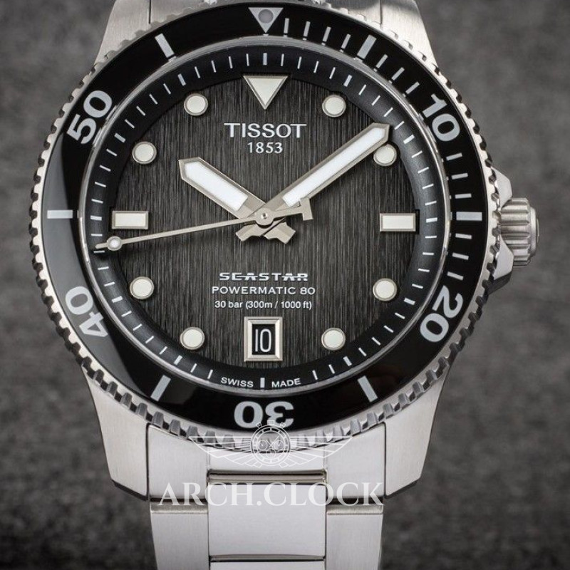 Годинник TISSOT SEASTAR 1000 POWERMATIC 80 T120.807.11.051.00 40mm, фото 6