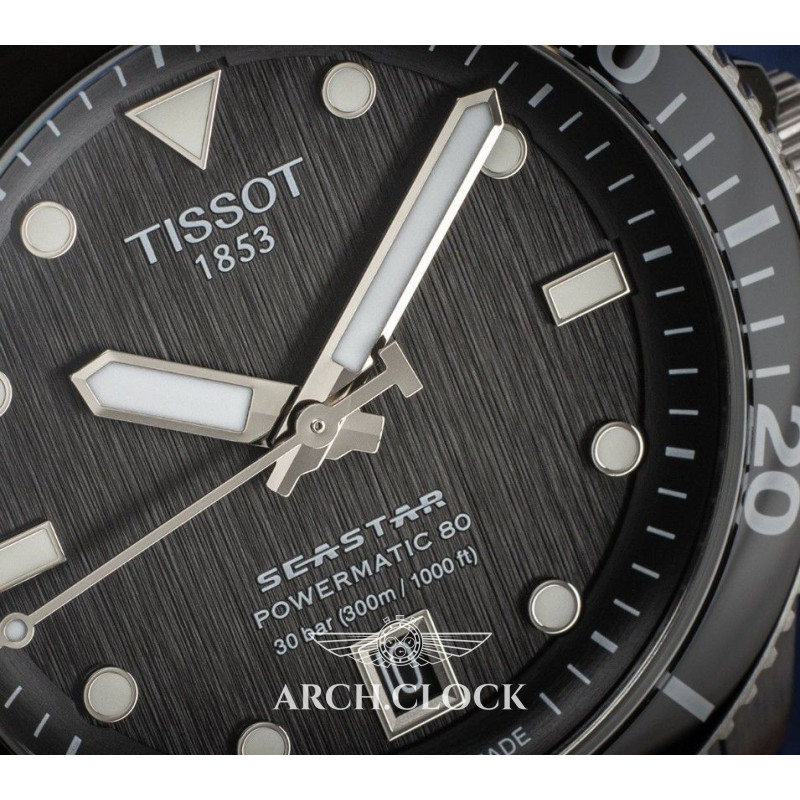TISSOT SEASTAR 1000 POWERMATIC 80 T120.807.11.051.00 40mm, фото 10