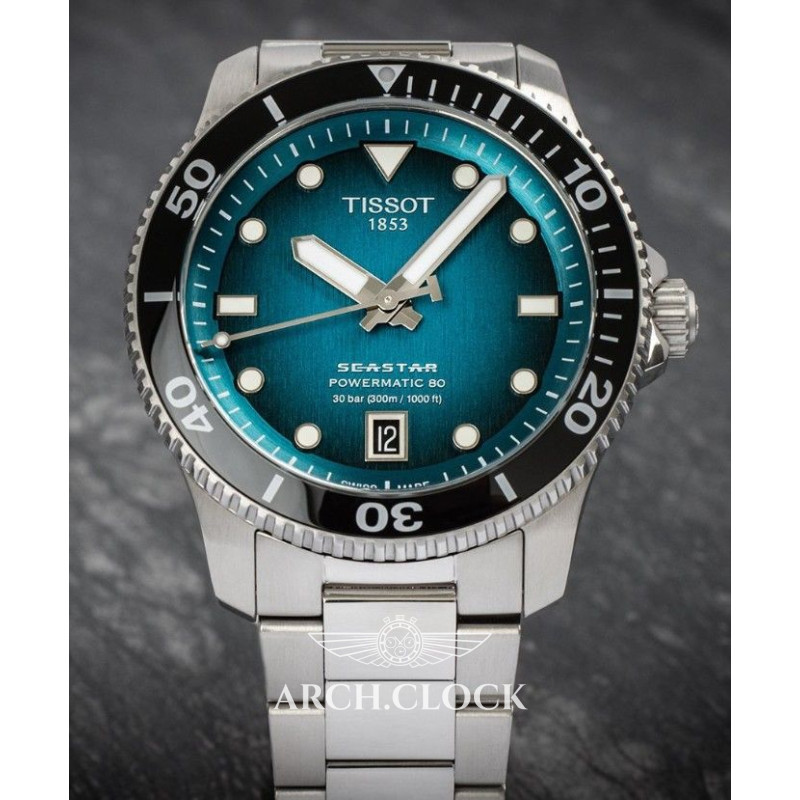 TISSOT SEASTAR 1000 POWERMATIC 80 T120.807.11.091.00 40mm, фото 12