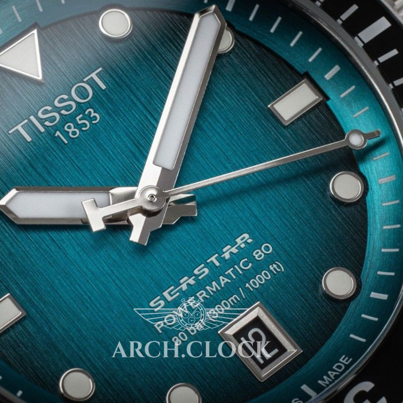 Годинник TISSOT SEASTAR 1000 POWERMATIC 80 T120.807.11.091.00 40mm, фото 5