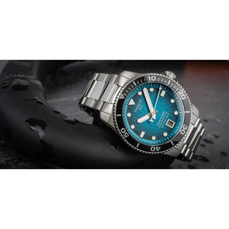 TISSOT SEASTAR 1000 POWERMATIC 80 T120.807.11.091.00 40mm, фото 9