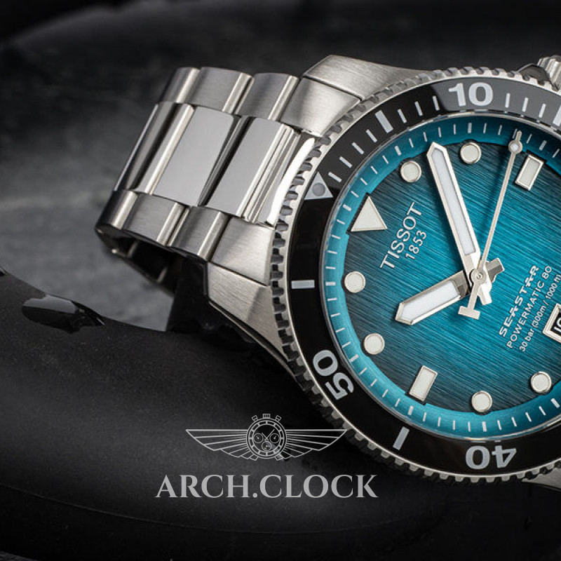 Годинник TISSOT SEASTAR 1000 POWERMATIC 80 T120.807.11.091.00 40mm, фото 8