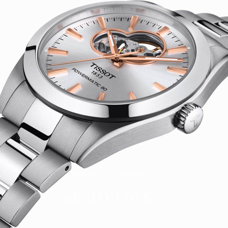 Годинник TISSOT GENTLEMAN POWERMATIC 80 OPEN HEART T127.407.11.031.01, фото 3