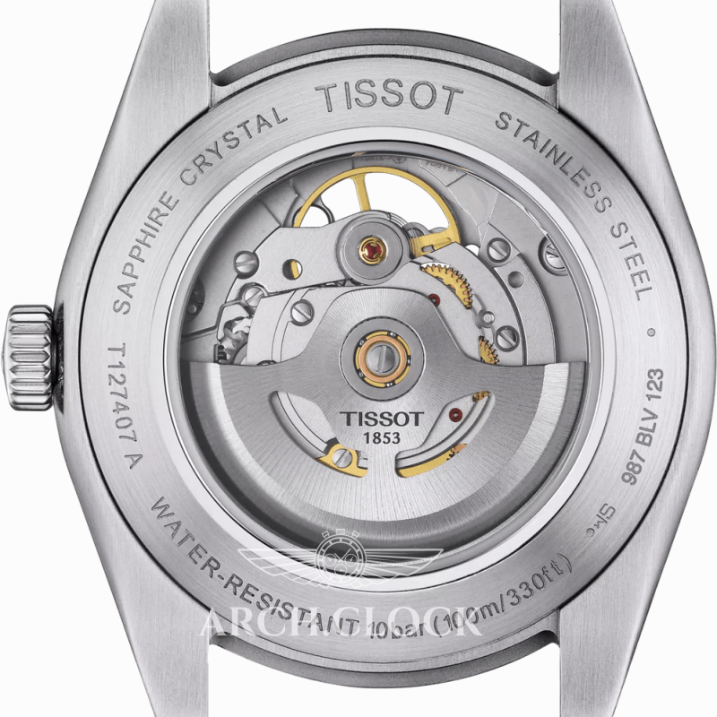 Годинник TISSOT GENTLEMAN POWERMATIC 80 OPEN HEART T127.407.11.031.01, фото 6