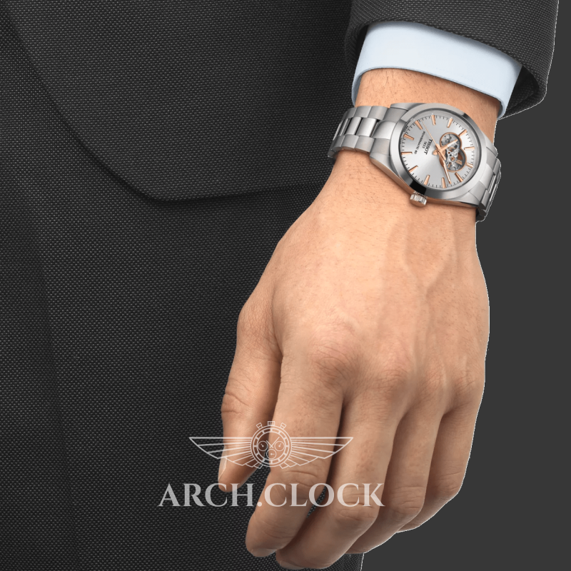 Годинник TISSOT GENTLEMAN POWERMATIC 80 OPEN HEART T127.407.11.031.01, фото 2
