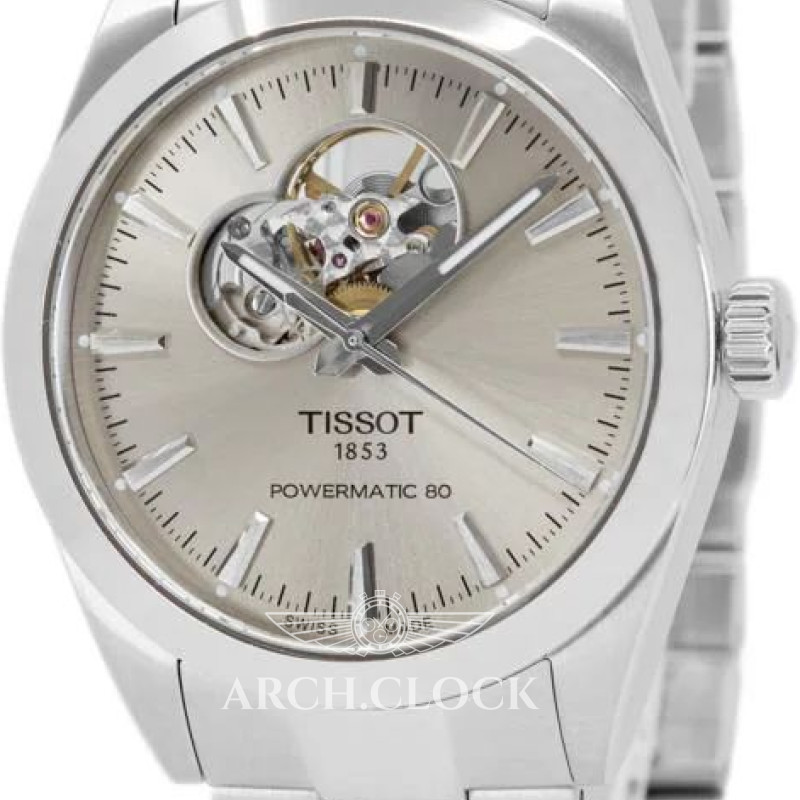 Годинник TISSOT GENTLEMAN POWERMATIC 80 OPEN HEART T127.407.11.081.00, фото 6