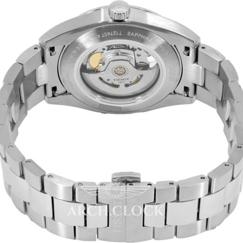 Годинник TISSOT GENTLEMAN POWERMATIC 80 OPEN HEART T127.407.11.081.00, фото 8
