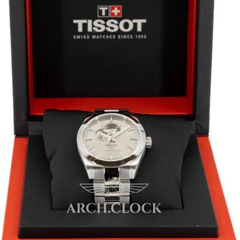 Годинник TISSOT GENTLEMAN POWERMATIC 80 OPEN HEART T127.407.11.081.00, фото 7