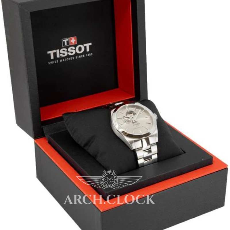 Годинник TISSOT GENTLEMAN POWERMATIC 80 OPEN HEART T127.407.11.081.00, фото 9