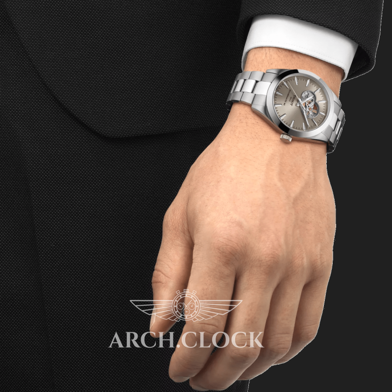 Годинник TISSOT GENTLEMAN POWERMATIC 80 OPEN HEART T127.407.11.081.00, фото 2