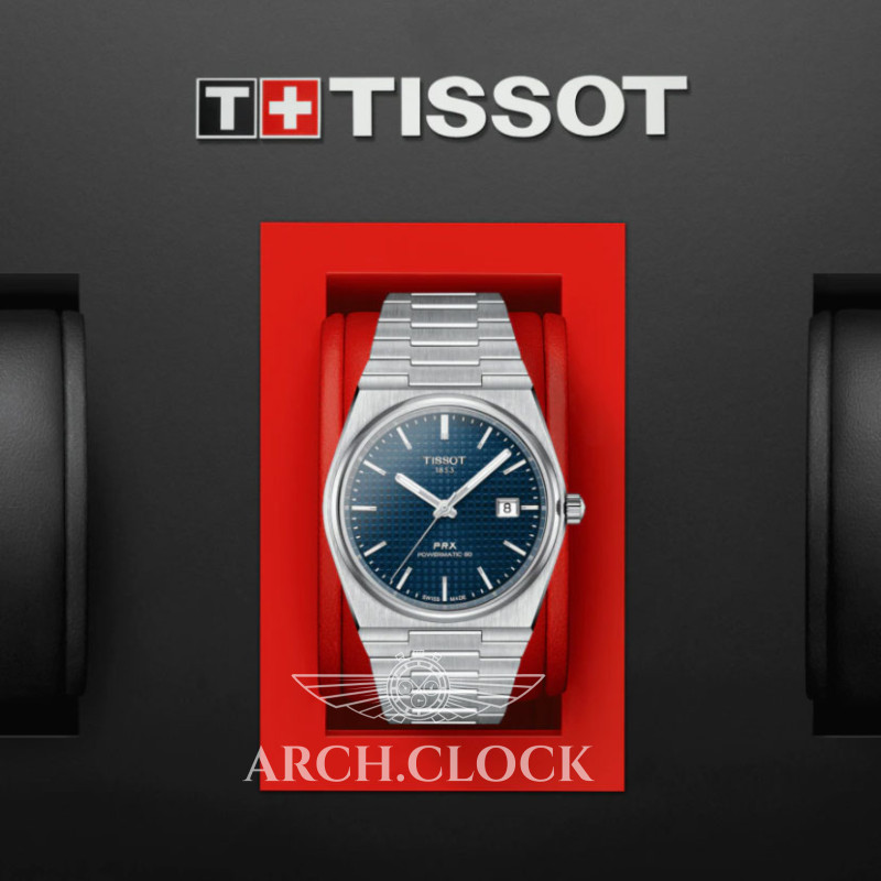 Годинник Tissot PRX T137.407.11.041.00 POWERMATIC 80, фото 7