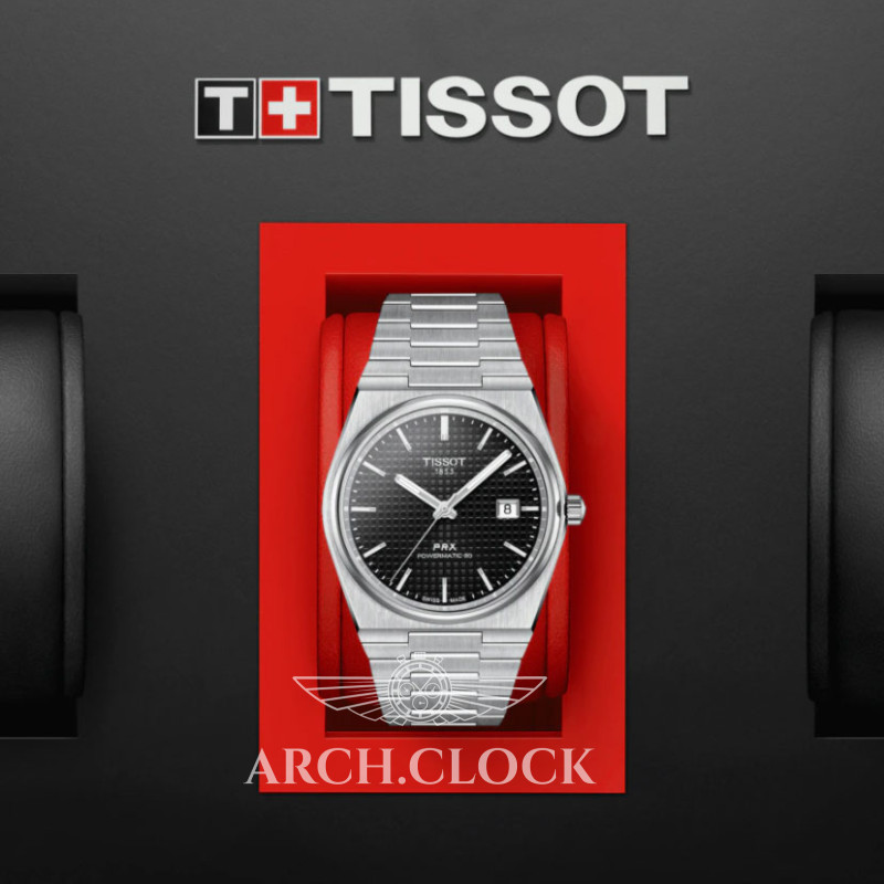 Годинник Tissot PRX T137.407.11.051.00 POWERMATIC 80, фото 5