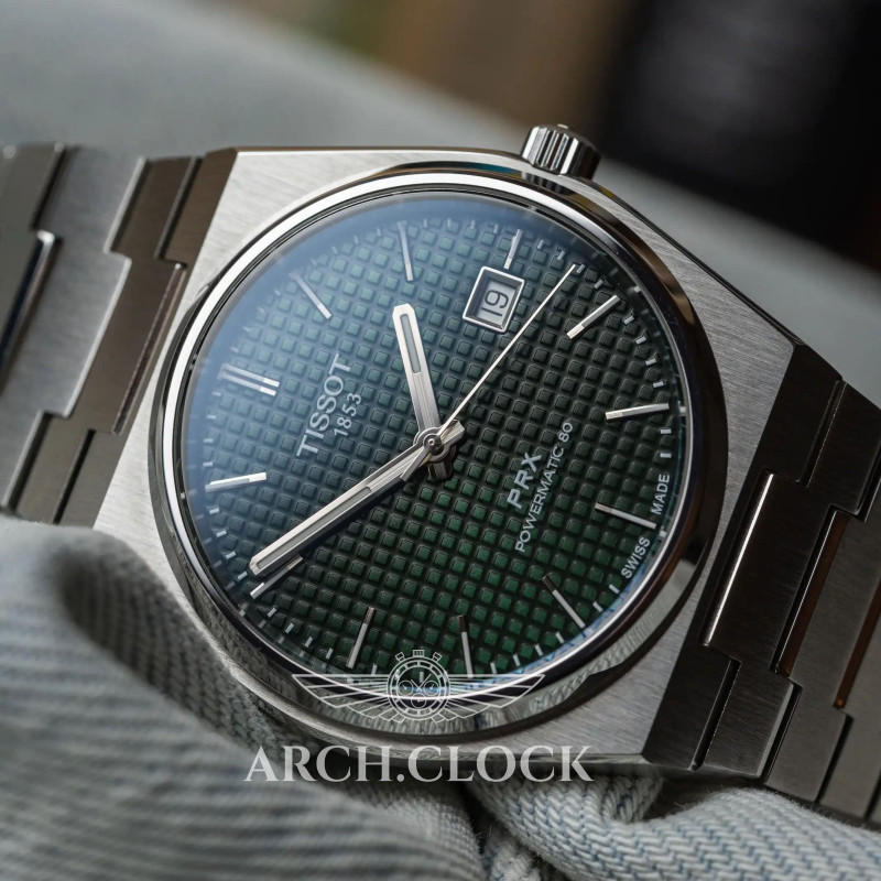 Годинник Tissot PRX T137.407.11.091.00 POWERMATIC 80, фото 4