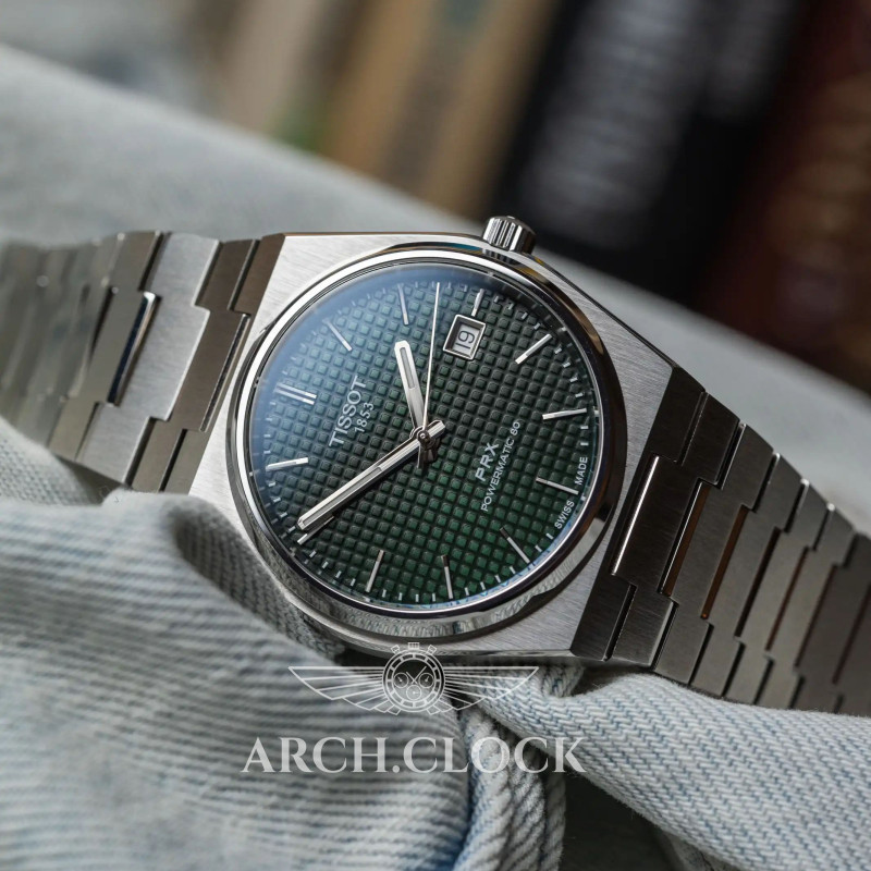 Годинник Tissot PRX T137.407.11.091.00 POWERMATIC 80, фото 5
