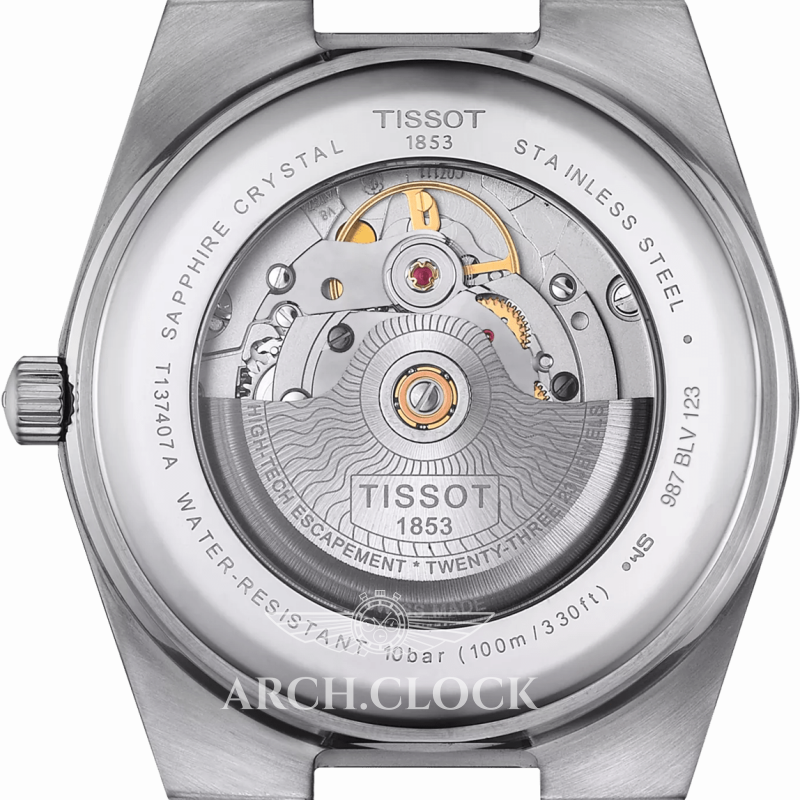 Годинник Tissot PRX Tiffany T137.407.11.351.00 POWERMATIC 80, фото 4