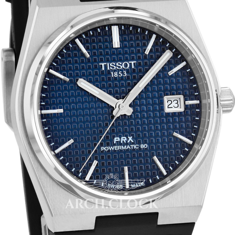 Годинник Tissot PRX T137.407.17.041.00 POWERMATIC 80, фото 6