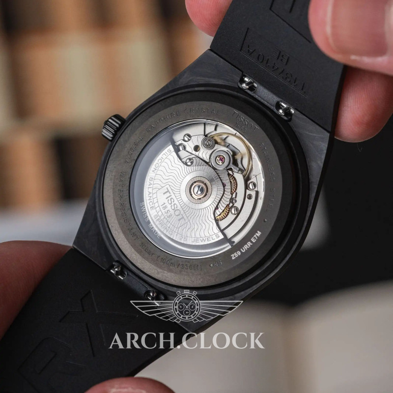 Годинник Tissot PRX T137.907.97.201.00 Carbon Powermatic 80 Limited Edition, фото 18