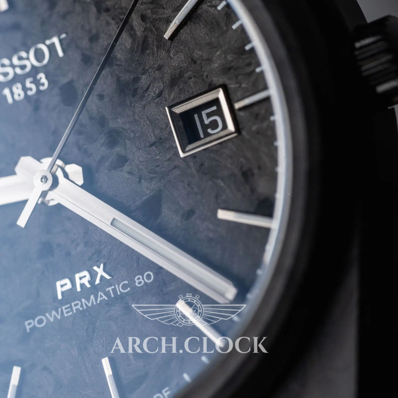 Годинник Tissot PRX T137.907.97.201.00 Carbon Powermatic 80 Limited Edition, фото 11