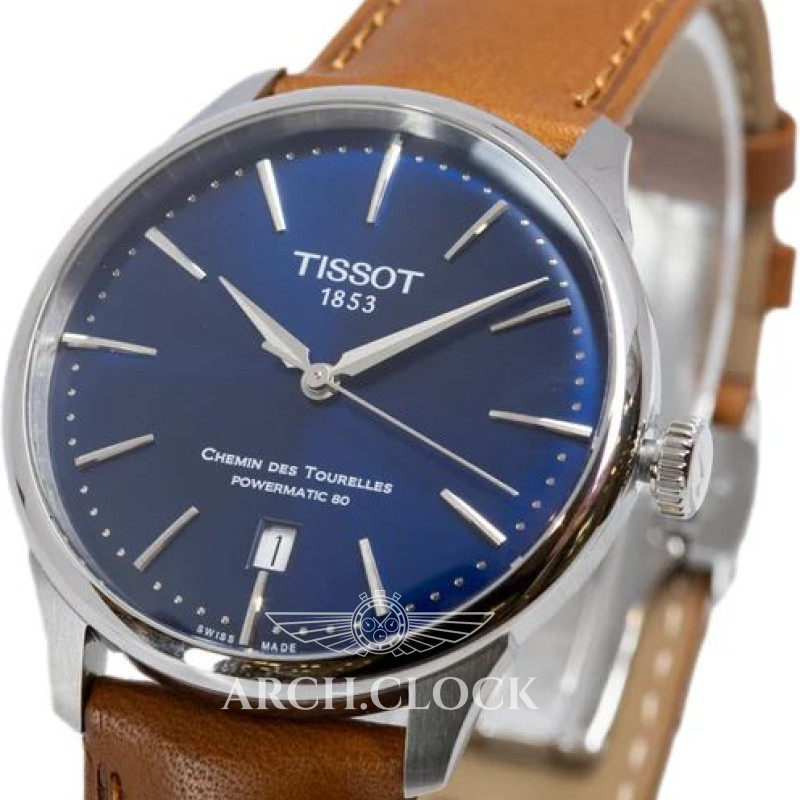 Годинник TISSOT GENTLEMAN POWERMATIC 80 OPEN HEART T139.807.16.041.00, фото 6