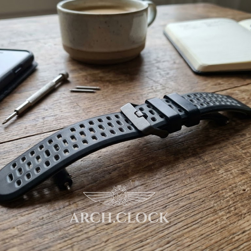 Ремінець каучуковий Dark Titanium 24 мм, фото 3