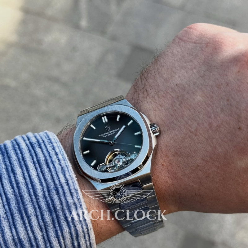 Годинник Pagani Design PD-YS025 Silver-Brown, фото 2